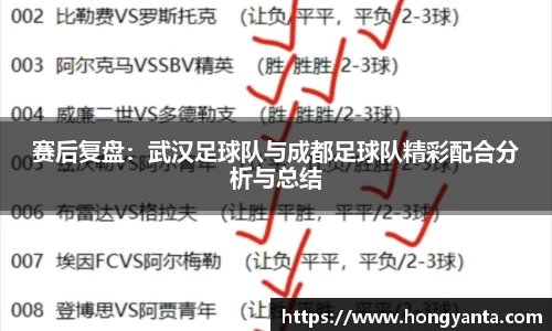 赛后复盘：武汉足球队与成都足球队精彩配合分析与总结